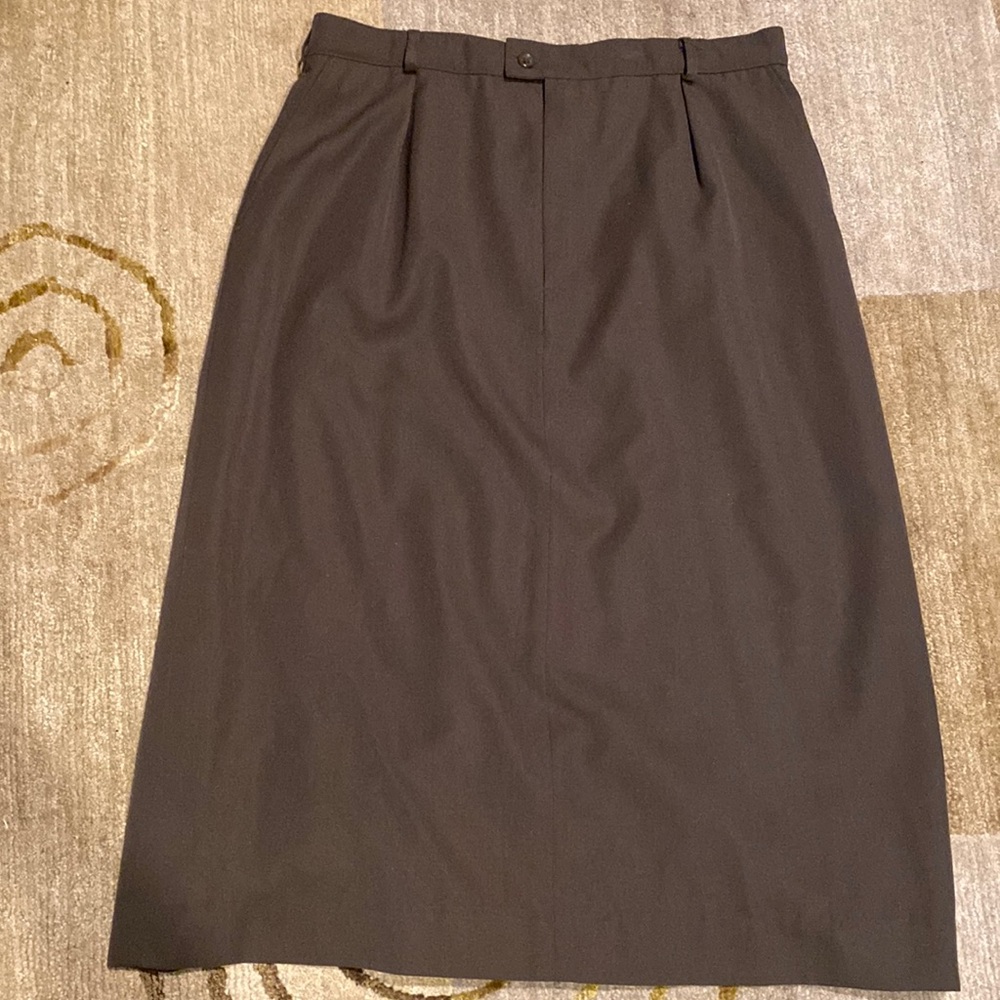 ~Bill Haire~ Vintage 70s Brown Midi Skirt